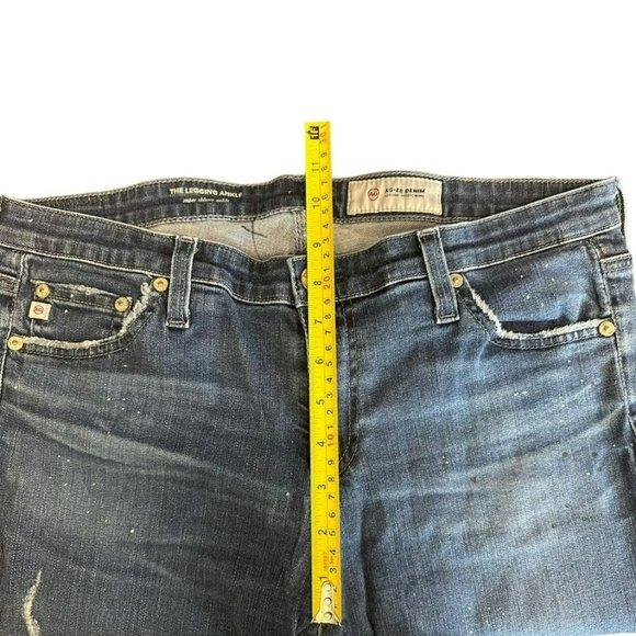 AG Adriano Golschmeid Distressed The‎ Legging Ankle Skinny Jeans Womens 32 - Picture 4 of 5